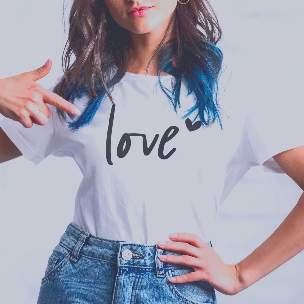 Custom Printed LOVE Tshirt